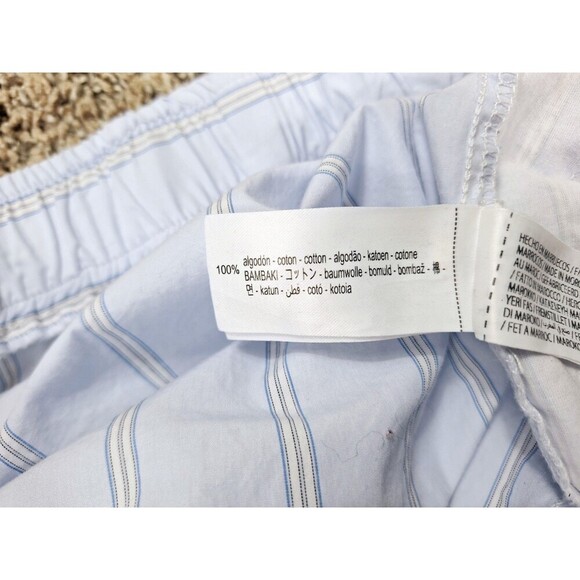 Bershka Unisex Flat Front Drawstring Pockets Blue Activewear Shorts Size L - Picture 7 of 7